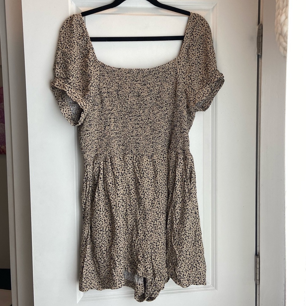 American Eagle cheetah romper